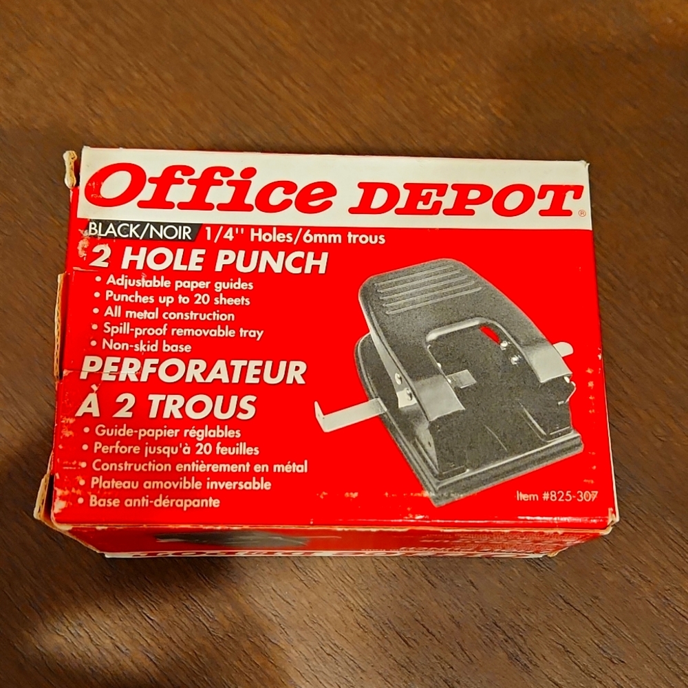 Office Depot 2 Hole Punch